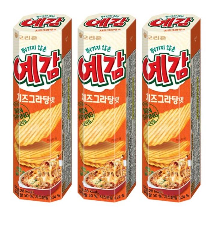 Cheese Gratin Flavored Baked Snack 64g X3 – Crispy Korean Sweet Potato Chips