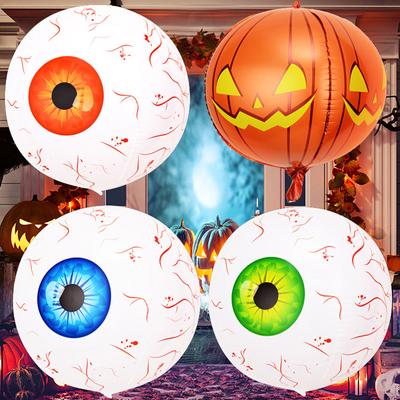 Halloween Party Balónky s okem Nafukovací 4D balónky s oční koulí Party ozdoba pro Halloween Strašidelná tématická párty venku a ozdoba Halloween 