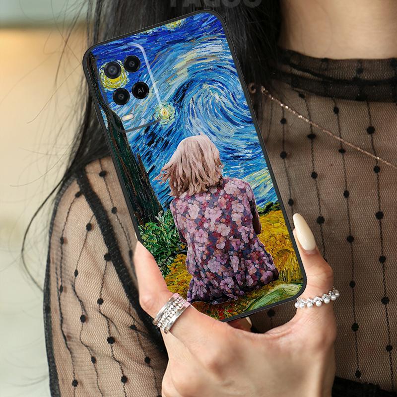 Paintings Starry Night Van Gogh Case For Oppo A5 Pro A15 A17 A57 A77 A18 A38 A58 A78 A98 A94 A74 A54 A40 A60 A80 A96 A76 A16