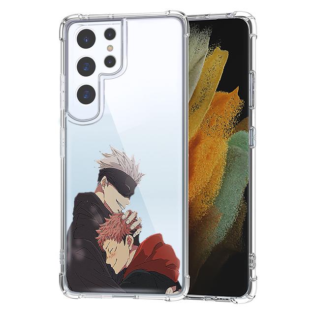 

Прозрачный чехол для телефона из японского аниме Jujutsu Kaisen для Samsung S10 S20 Fe S21 S22 S8 S9 Plus S21ultra, противоударные задние чехлы Samsung S22