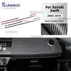 Real Soft Carbon Fiber Sticker For Suzuki Swift ZC31S/ZC32S 2005 2006 2007 2008 2009 2010 Car Center Console Passenger Trim