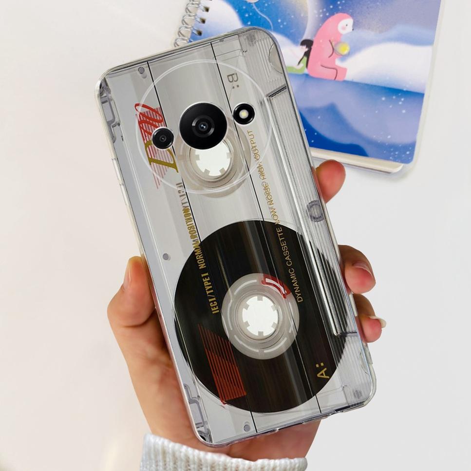 For Xiaomi Redmi A3 4G Case Fashion Girl Cartoon Print Soft Silicone Back Cover For Redmi A3 6.71" Shockproof Phone Case Funda