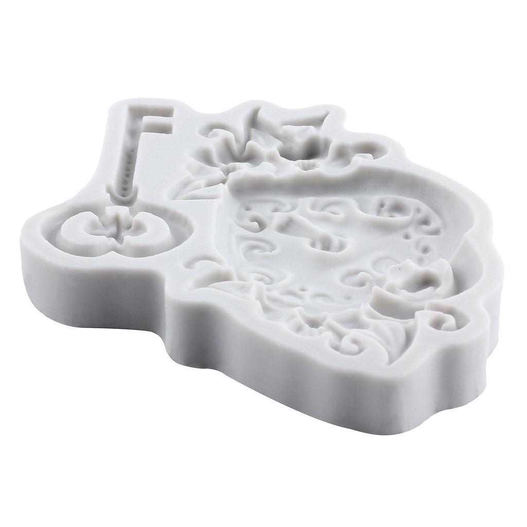 Vintage Key Silicone Molds Heart Lock Keyhole Fondant Mold Cake Decorating Tools Cupcake Topper Candy Chocolate Gumpaste Mold