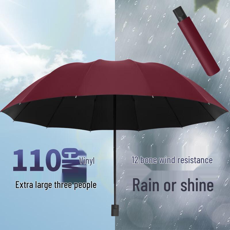 Sanhe Black Glue UV Sun Protection Umbrella