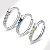 Colorful Meteor Zircon Index Ring For Women Simple Fashion Come True Finger Band Jewelry Gift