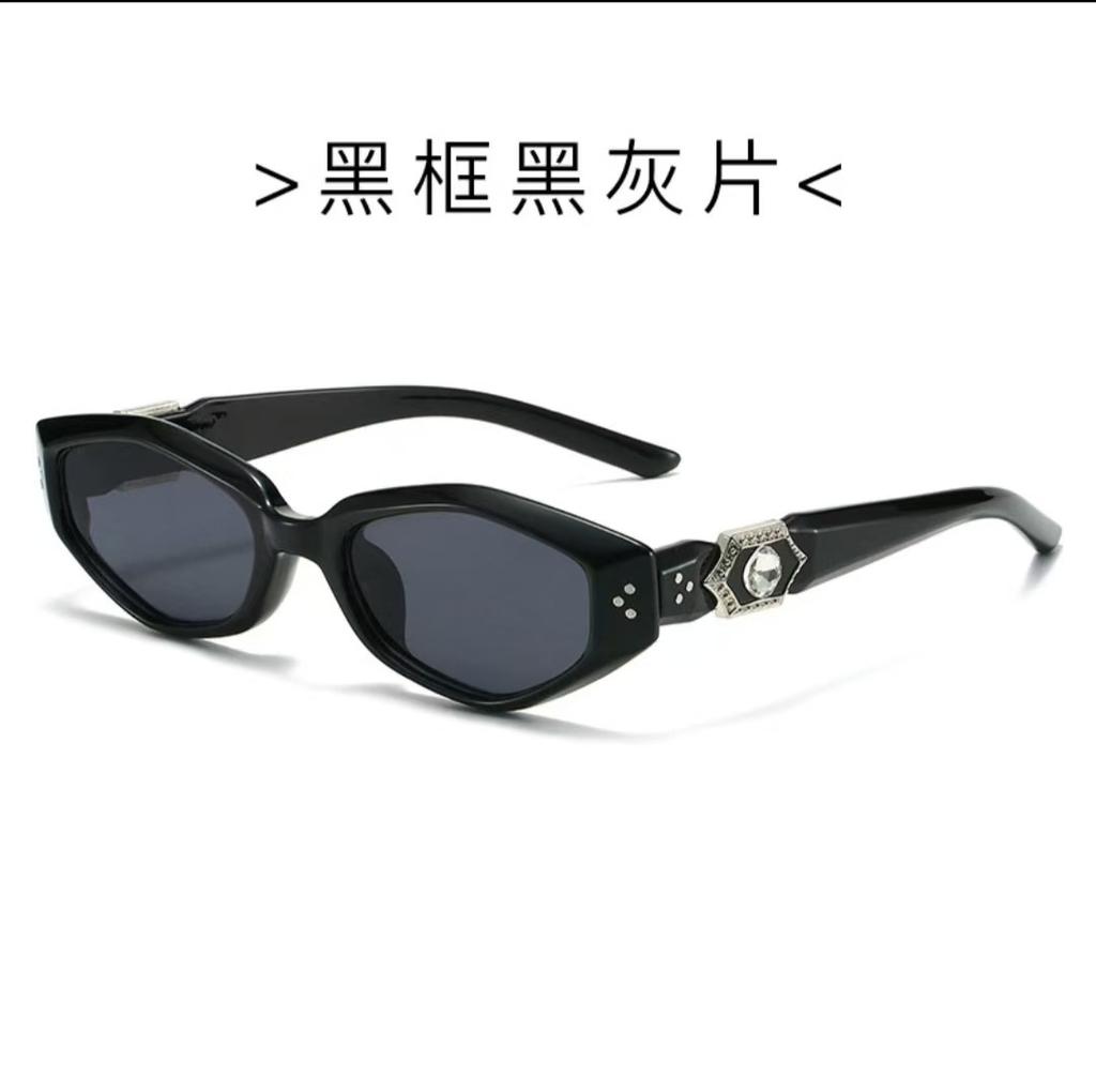Polygon Shape Men’S Sunglasses Rhinestone Decoration Uv Protection Sun Glasses Men Sunglass Women