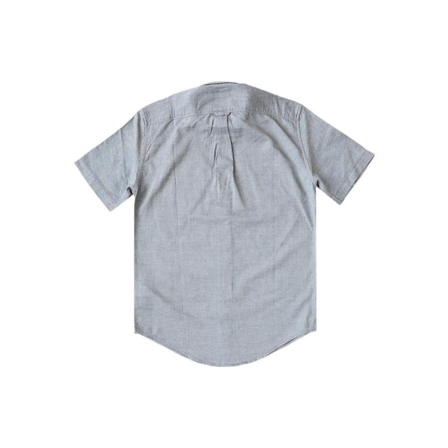 Timberland Solid Color Button Down Casual Short Sleeve Shirt Men Shirts Gray A1VYD-B68