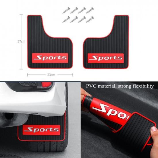 2PCS Sports Universal Mud Flaps Mudflaps Splash Guards For Car Pickup SUV Truck