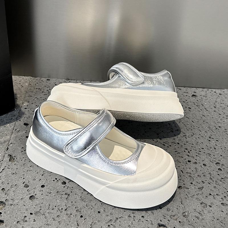 Women's Shoes Spring and Summer New Platform Fashion Mary Jane Shoes Women's Versatile Canvas Shoes Women's