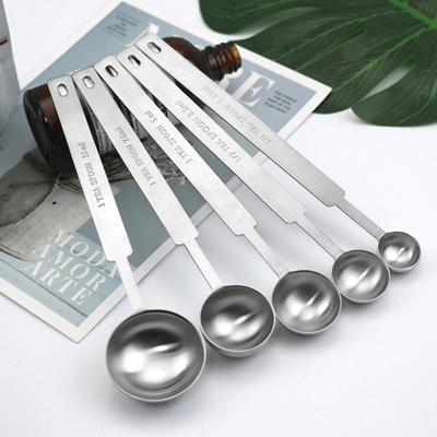 1 Pc/1 Set Kaffeebohne Löffel Doppel Skala Einheiten Korrosionsbeständig Edelstahl Milch Pulver Löffel