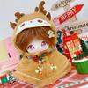 Plush Cloak 20CM Cotton Doll Clothes Christmas Shawl Plush Toys Clothes  20cm Cotton Doll