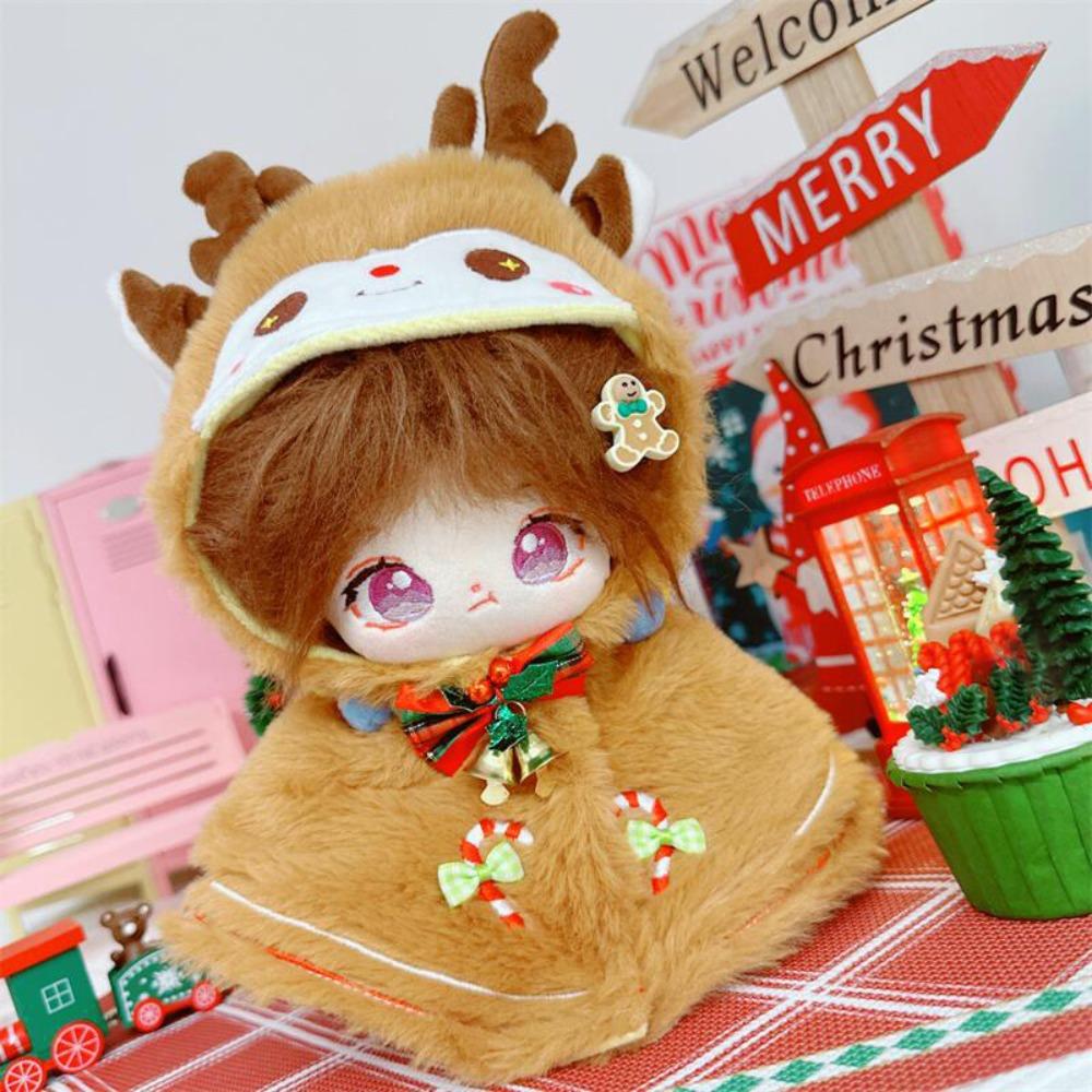 Plush Cloak 20CM Cotton Doll Clothes Christmas Shawl Plush Toys Clothes  20cm Cotton Doll