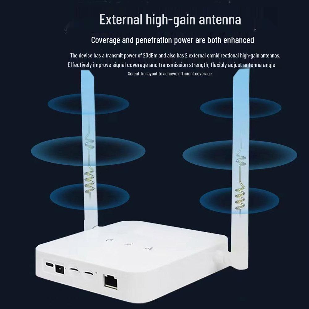 Dual SIM 4G LTE Single-Band WiFi 6 Router - Plug & Play for Home and Office
