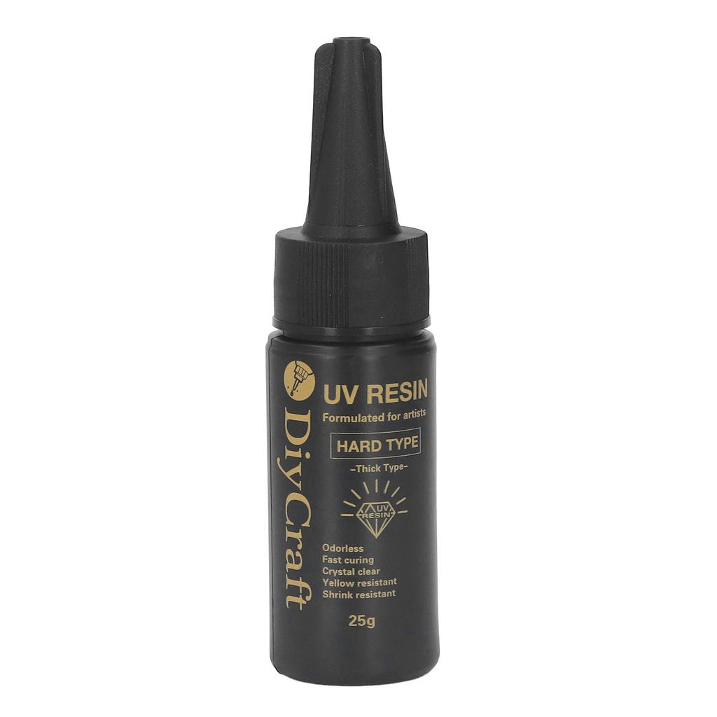 Resina UV Inodore Trasparente Polimerizzazione Rapida Tappo Generico Sigillatura Sicura Resina Trasparente per Colata per Artigianato 25g