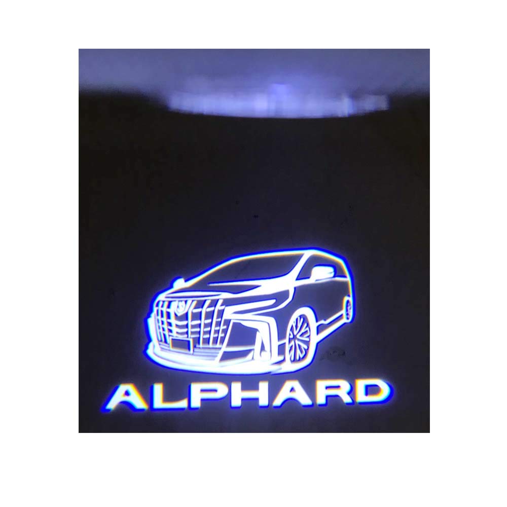 Ltsplay Auto Tür Begrüßungsleuchten mit HD Logo Projektion und Einstellbarem Satz Kompatibel mit 20er Serie und 30er Serie Alphards Lichter,