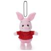 Takara Tomy Arts Disney Character Winnie the Pooh 100th Anniversary Red Shirt Friends Petit Pop Ball Chain Mascot Piglet 16cm (Approx. Tall)