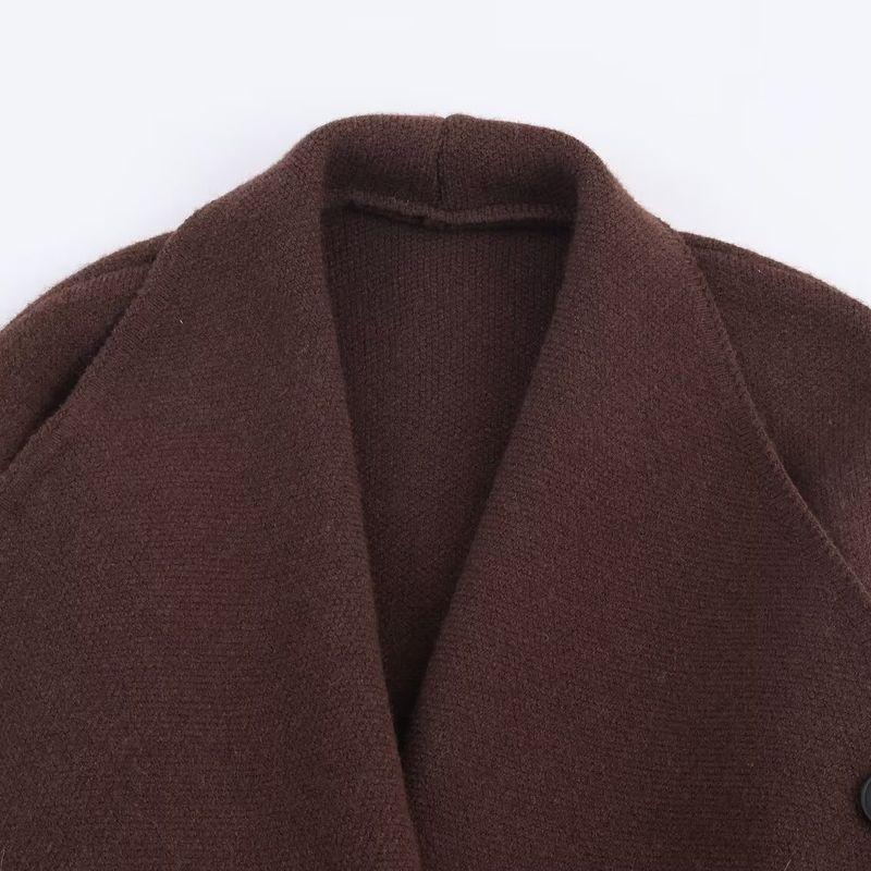 Za Autumn and Winter New Arrivals Women's Clothing Zr European and American Style Export Fashion Simple Versatile Belted Knitted Blazer