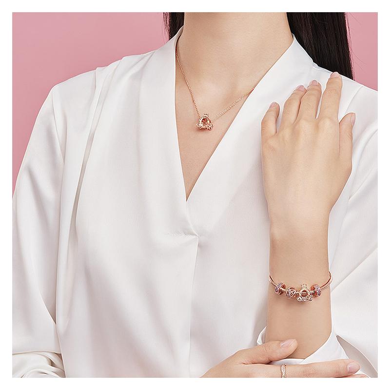 Pandora Galaxy Love Set Rose Gold Bracelet Women's ZT0409