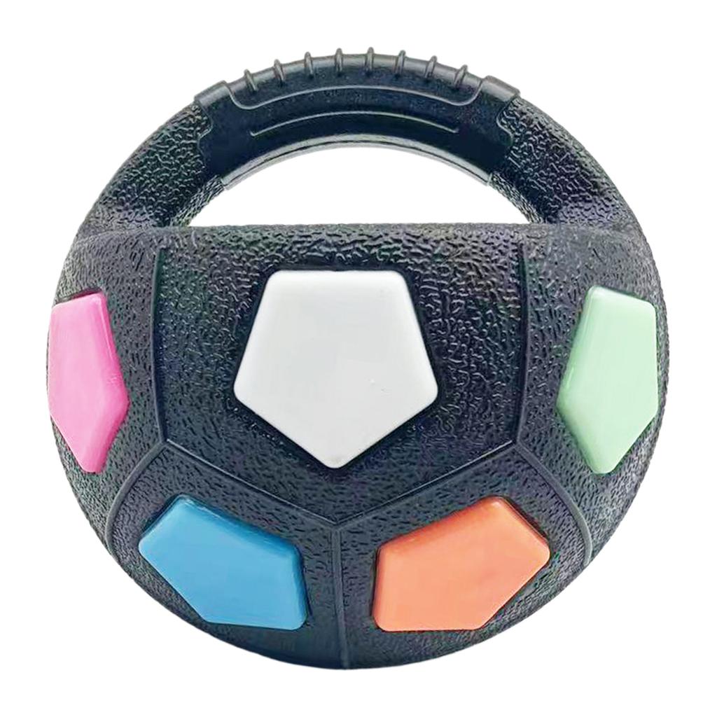 Dog Football Toy with Handle Interactive Squeaky Pet Football Pet Dog Football Shape Toy for Medium and Large Breeds