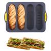 Nonstick Silicone Loaf Pan Easy Clean Bake Mold Useful Baking Pan Tray  Hot Dog Buns