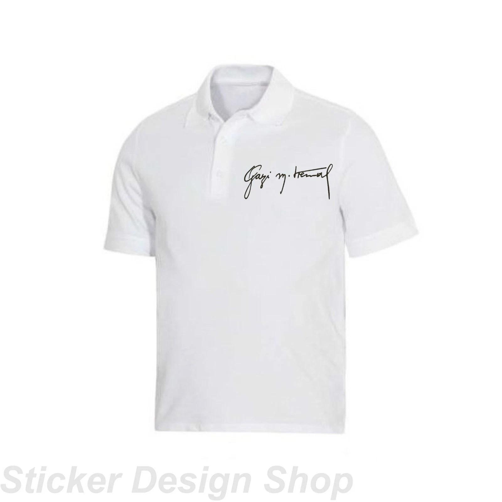 Ataturk Signature Imza T-Shirt Print Türkiye Istanbul Iron On DIY Picture M