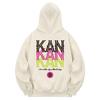 Khc0049 Two-Cut Line Fleece Hoodie - Cream