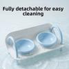 Ceramic Cat Food Water Bowl Double Bowls Pet Food Dispenser Cat Feeding Station  Wet Dry Food