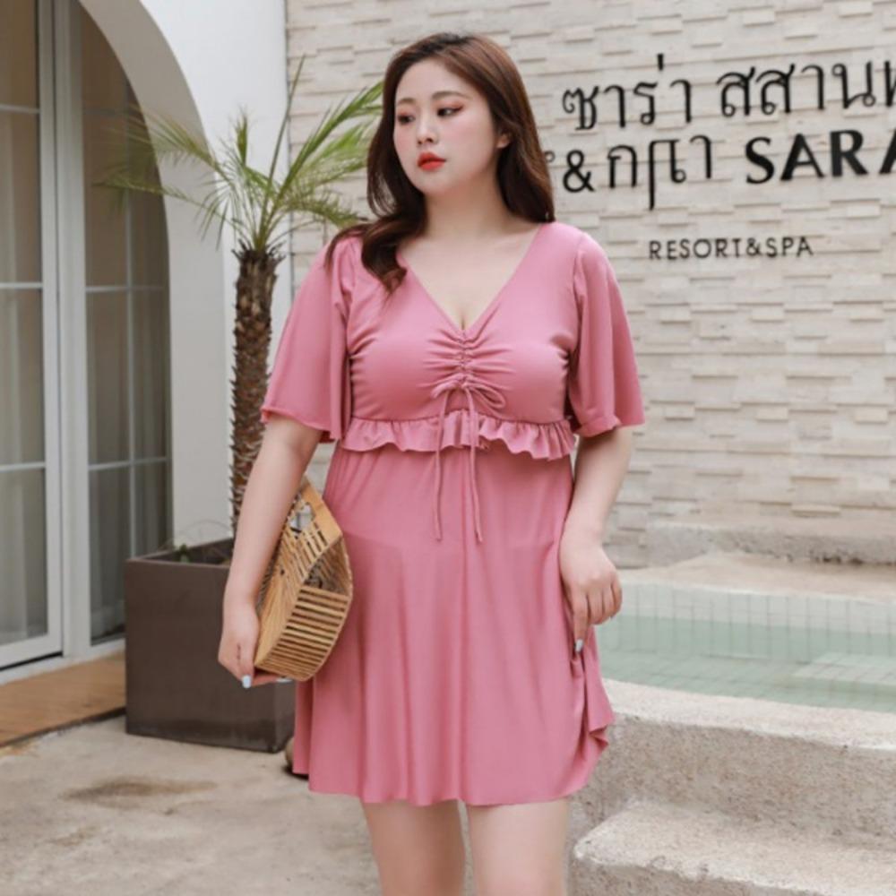 Large Size Swimsuit To Cover The Belly Increase The Belly To Cover The Belly Loose Long and Fat Swimsuit