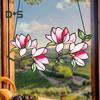 Flower Hanging Decoration Wall Art Window Hanging Ornament Double-Sided Floral Sun Catcher Gift for Nature Lovers