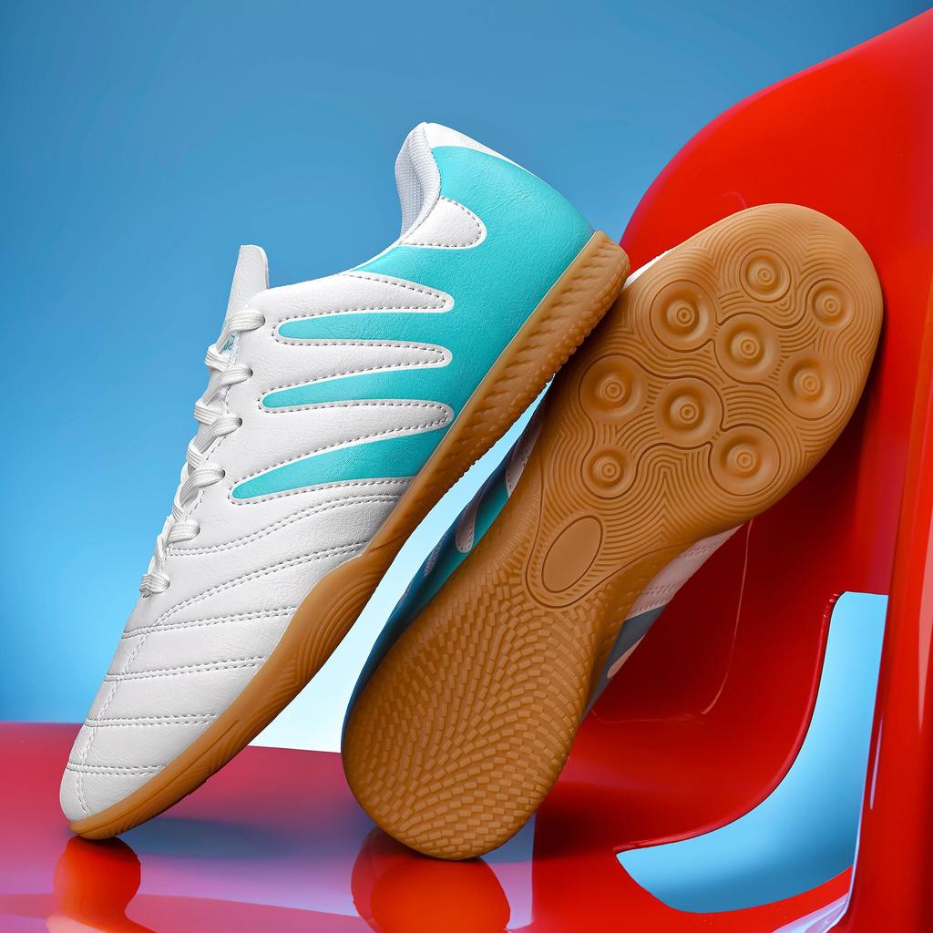 Popular Men'S And Women'S Low-Top Flat-Soled Football Shoes Breathable And Wear-Resistant Artificial Turf Professional Game Training Football Shoes