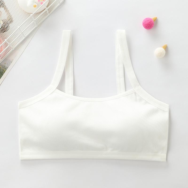 Girls' Developmental Puberty Tank Top: Elementary to High School Student Underwear, Inner Wear, Wrap Chest Bra