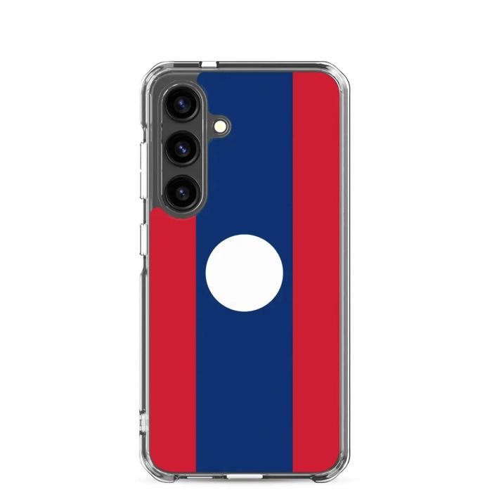 Coque Téléphone - Samsung - Galaxy S21 - Drapeau Laos - Souple - Flerfarget