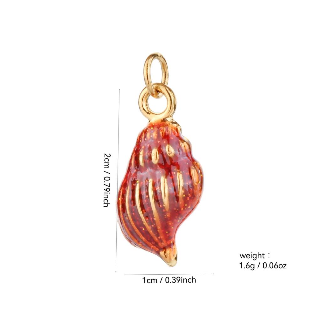 Stainless Steel Ocean Series Starfish Conch Pendant for DIY Bracelet & Necklace Fashion Accessories