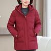 Plus Size XL-6XL Middle Age Women's Down Jackets Winter Parkas Elegant Loose Thick Warm Down Coats Woman Outerwears