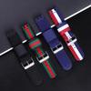 SWATCH Watch Compatible Nylon Canvas Strap, Grooved, 17/19/20mm