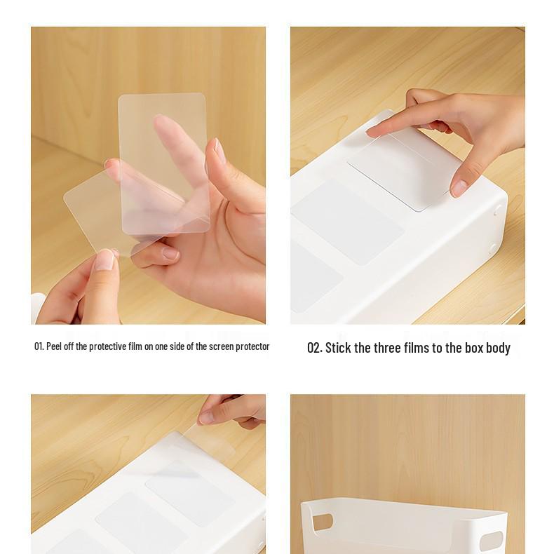 Wall-Mounted Underwear & Lingerie Organizer, Punch-Free Plastic Box for Socks Storage