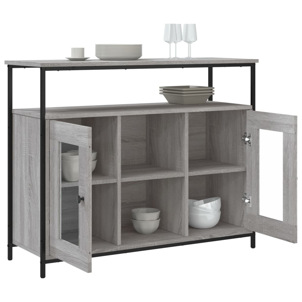 Sideboard Gray Sonoma 100x35x80 cm Particleboard