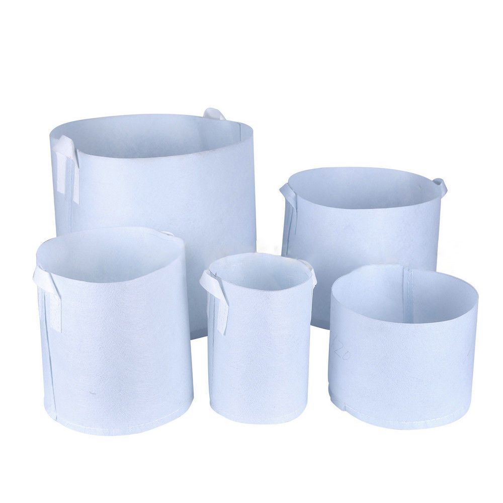Eco-friendly Planters Supplies Thickening Plant Pouch Grow Bag Round Fabric Pots Root Container