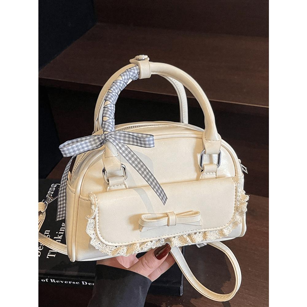 Sweet Style Versatile Crossbody Bag Fashion Messenger Bag with Zipper Closure Women's Tote Bag