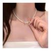 Women Faux Pearl Choker Beaded Choker Elegant Necklace Dainty Retro Necklace Gift for Wife Girlfriend Daily Wear Party Date Jewelry