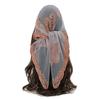Embroidered Lace Embroidery Square Scarf Thin Lace Trim Lace Headwrap Hair Wrap Breathable Fabric Cashew Flower Bandana