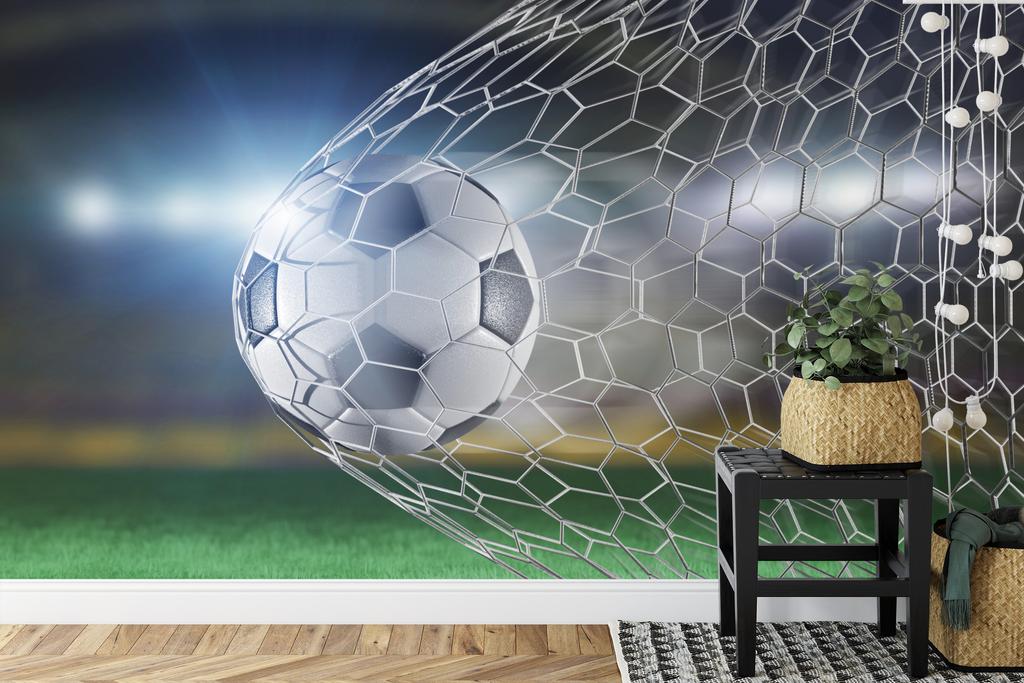 Photomural Soccer Goal 3D Washable Fleece 315x210