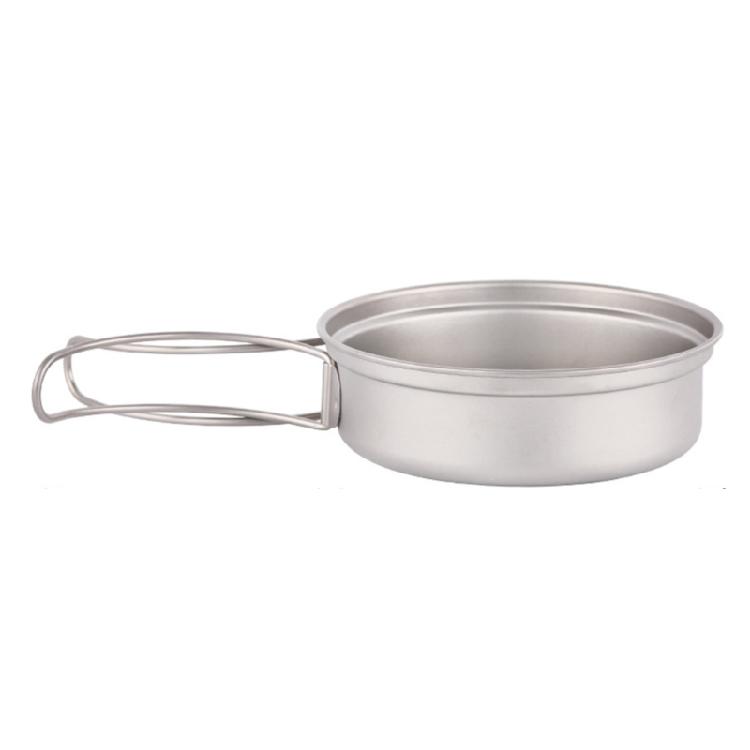 Heavy Type Camping Dish Outdoor Dinnerware Folding Handle Picnics Plate Dish for Backpackers Campers