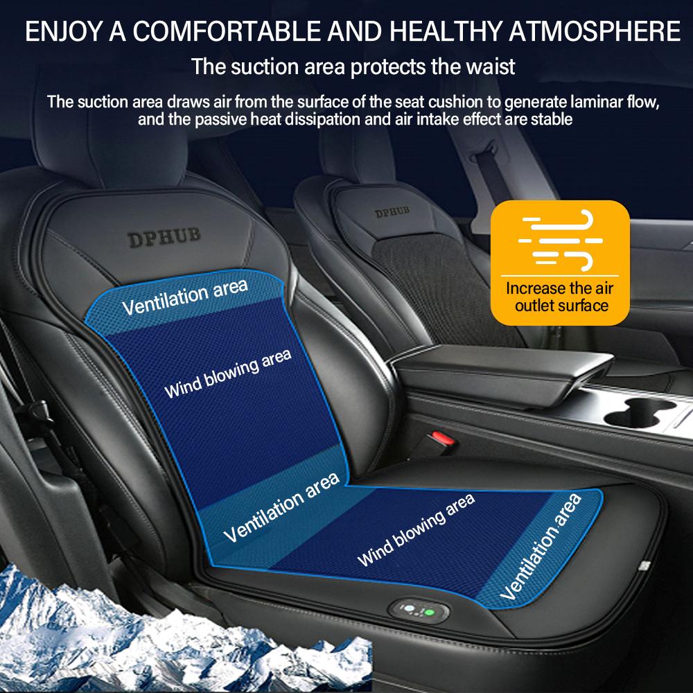 Car Cushion Summer Cool Cushion Ice Silk Seat Cover 12V Ventilated Car Seat Pad with 16 Blowers Massage Cool Cushions Summer