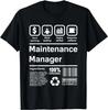 Maintenance Manager T-Shirt Funny Gift Unisex T-Shirt