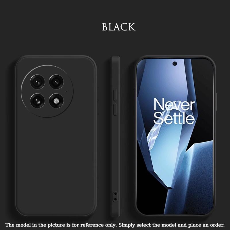 Originale Flüssigsilikon-Handyhülle für OnePlus 13 12 Ace5 Pro 13R 1+13 Stoßfeste Schutzhülle mit Futter aus Flanell Weiche Schale