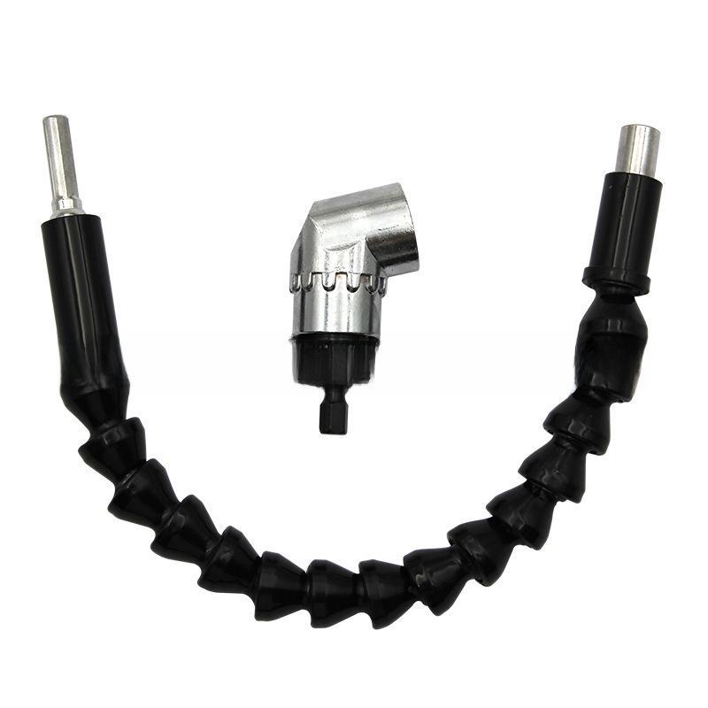 

Универсальный удлинитель с мягким шестигранным стержнем 300 мм для электродрели/шуруповерта - черный/желтый