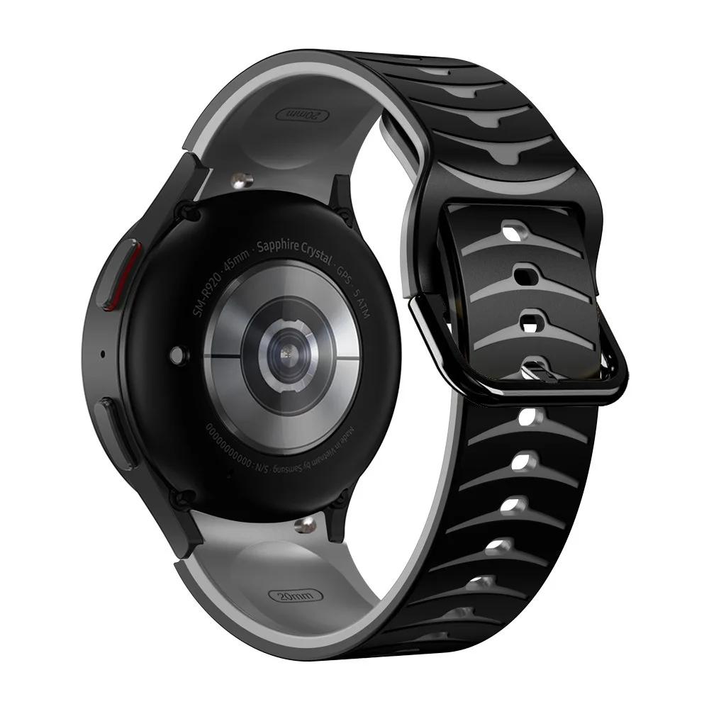 No Gaps For Samsung Galaxy Watch 4/5/6 44mm 40mm Band 4/6Classic 47 46 43mm Silicone Correa Bracelet For Galaxy 5 Pro 45mm Strap