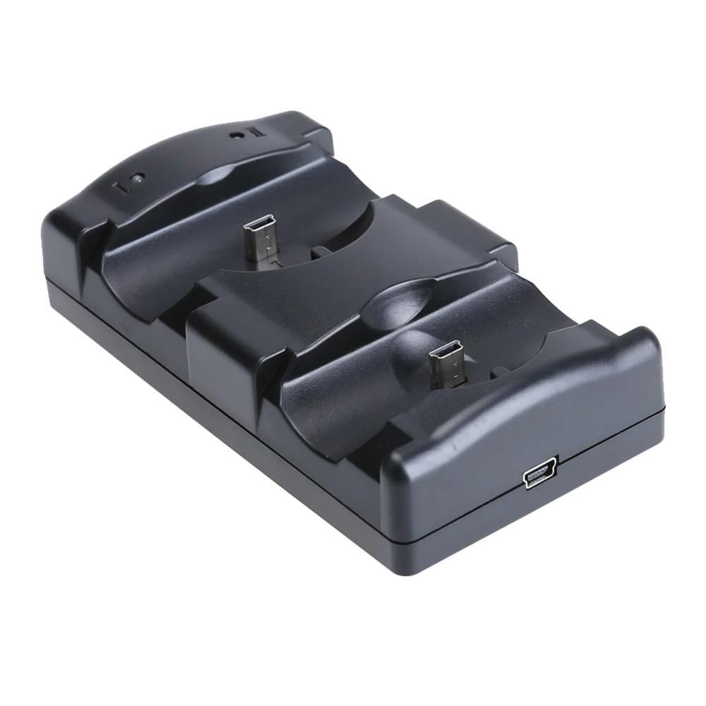 Supporto di Ricarica Doppio Caricabatterie Doppio Professionale per Controller Wireless PS3/PS3 Move Accessori