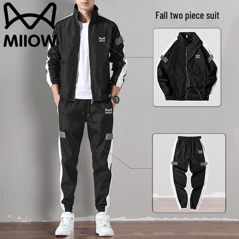 

Mao Ren Men s Long Sleeve Sport Jacket & Pants Set